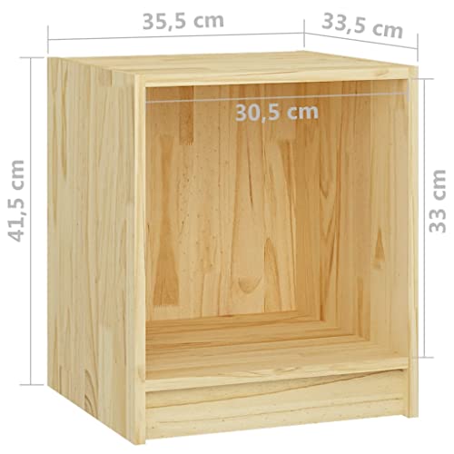 Table de chevet en bois de pin compacte pour optimiser les petits espaces