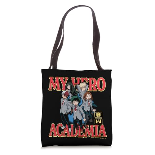 My Hero Academia UA Retro Group Pose Superhero Anime Tote Bag