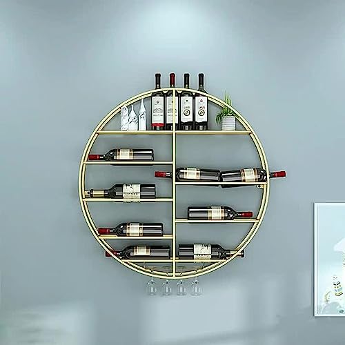 Casier à vin mural noir support verres à vin horizontal métal design