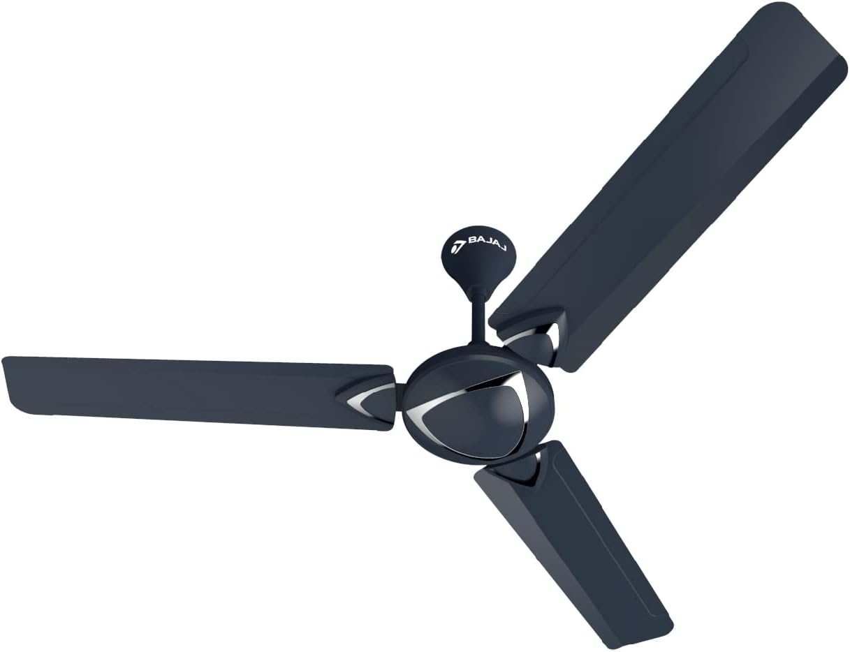 Bajaj Glide Plus 1200MM Ceiling Fan | High Speed | Rust Free Powder Coated Finish | 2-Yrs Warranty 【Lemon Blue】