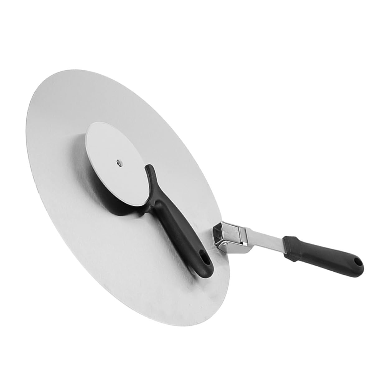 Set Pala e Rotella Tagliapizza Pieghevole in Acciaio Inossidabile, Spatola e Tagliapizza Rotondo Resistenti per Uso Domestico e Pizzeria