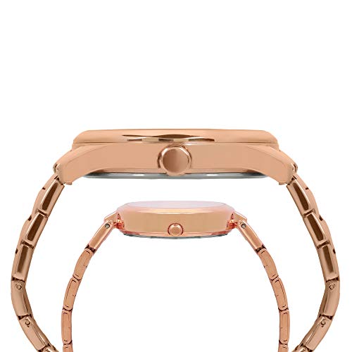 TIMEX Unisex Pair Multifunction Rose Gold Round Dial Watch - TW00PR266 - Image 3