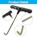 Unlorspy 2Pcs Trampoline Spring Puller Tool T-Shape Hook, Trampoline Hook Tool Trampoline Accessories for Installation of Jumping Bed Springs(Old Style)