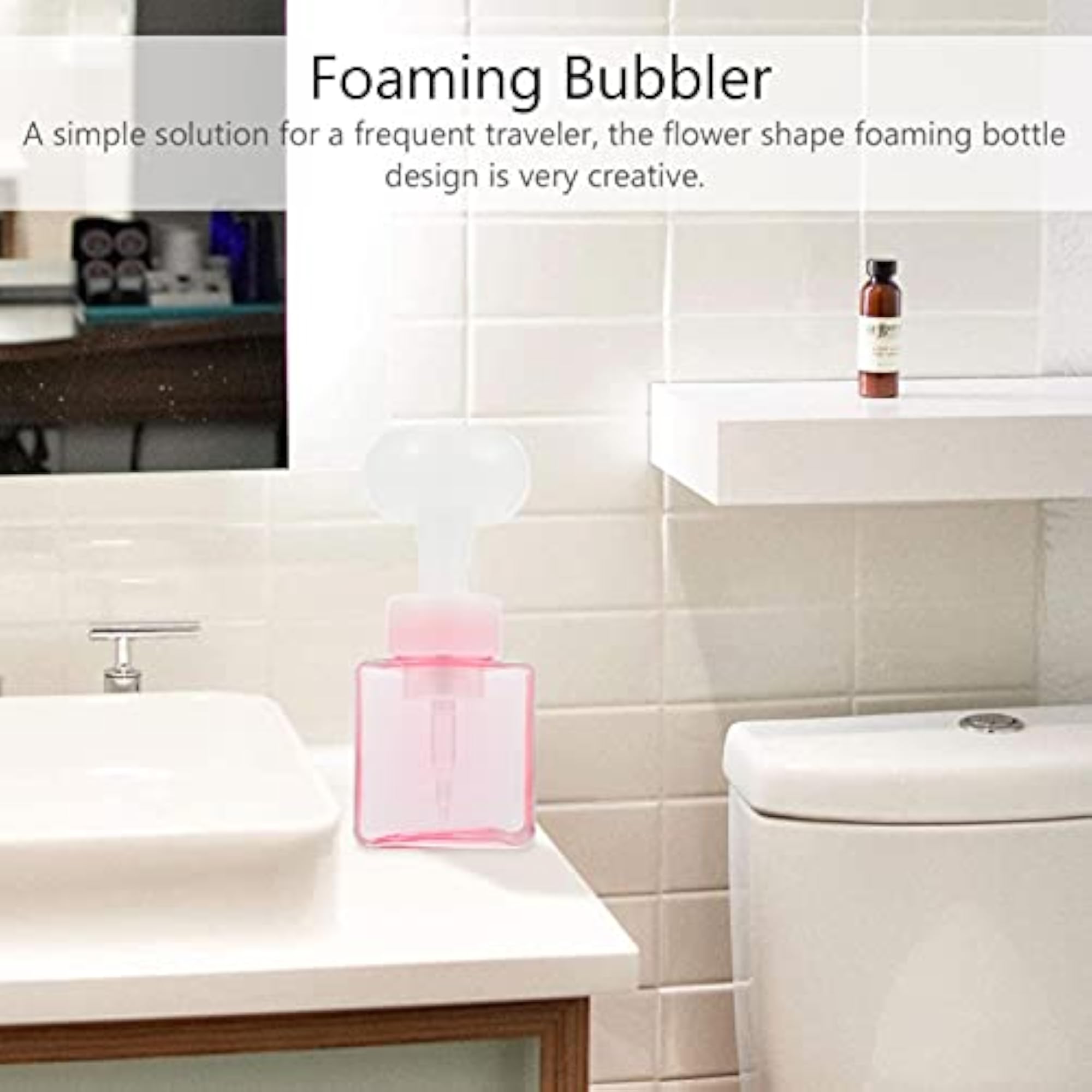 250ml Flower Shape Refillable Travel Foam Pump Bottle
