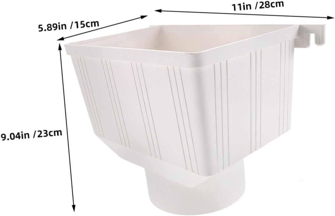 Gutter Downspout Strainer Adapter Rain Gutter Accessories Collection Barrel