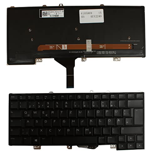 Clavier PC Alienware 15 R3 Rétro-éclairé Noir Allemand de Rechange
