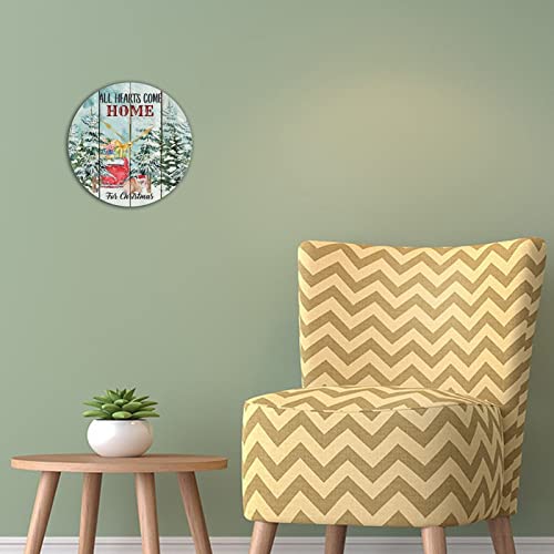 Pendule ronde chien en bois décoration murale chambre et salon