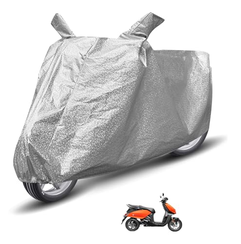 Image of Auto Hub Waterproof Scooty Cover Compatible with Vida V1 Dustproof, UV Protection Two Wheeler Scooty Vida V1 Cover - Metallic Silver