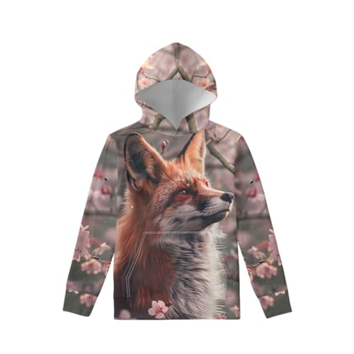 Boys Girls 3D Wolf Print Casual Pullover Hoodies Hooded Sweatshirts Tops Blouse with Pocket4