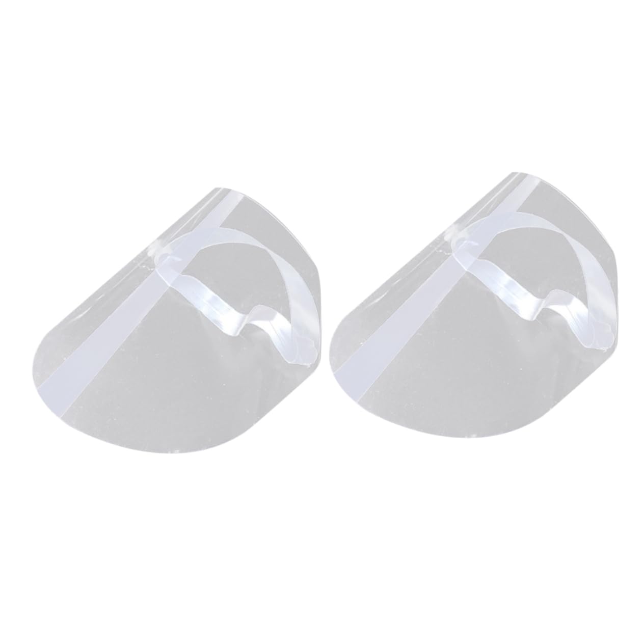 LIFKOME 2pcs Face Guard Face Mask Spittle Baffle Transparent Face Cover Protective Mask