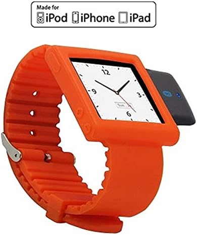 i10sWatch (Tangerine Tango): i10s (Black) Tiny Bluetooth iPod Transmitter with iPod Nano 6G Watch Band (iPod Nano Not Included).