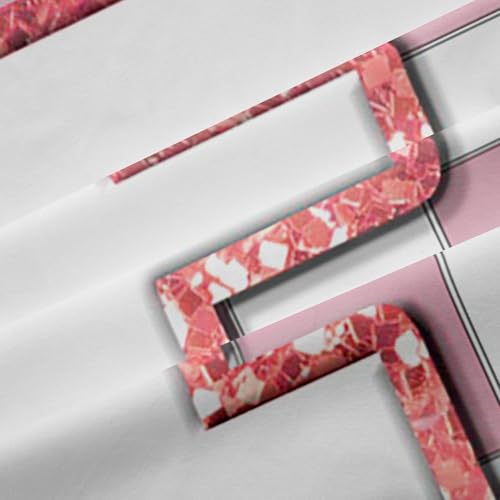 Image of Erosebridal Pink Initial F Window Curtains 42 inch Wx63 L Kawaii Plaid Checkered Blackout Curtains for Kids Girls Bedroom,Cute Personalized Monogram Window Treatments Grids Gingham Drapes Decor 2 Panels