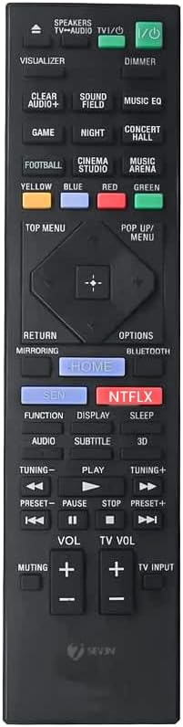 7SEVEN® Compatible for Sony Home Theatre Remote Control Original RM-ADP117 Model Suitable for AV Systems and Amplifiers - Match Exactly with Each Keys