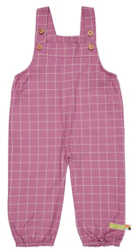 Pantalones para niñas sin rozaduras con peto ajustable de tejido natural