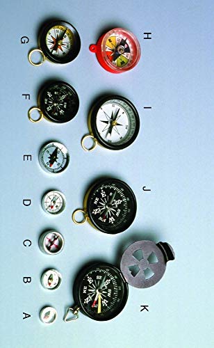 Image of United Scientific Supplies CWR030 Aluminum Case Compass, Glass Top with Ring, 30 mm Diameter