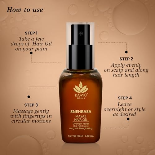 Image of Snehrasa Masaz Hair Oil-100ML with Rosemary, Neem, Bhrigraj & Bakhuchi Oil for Hair-Fall Control, Thickness & Shine | Ayurvedic Scalp Nourishing Oil For All Hair Types