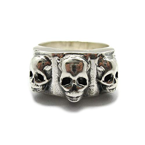 Men's Pirate Ring In Sterling Silver | Skull & Crossbones Jewelry - Foto 4