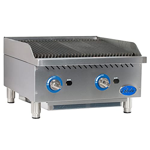 Globe GCB24G-SR Food Equipment Countertop 24 Inch S/S Radiant Gas Charbroiler cover