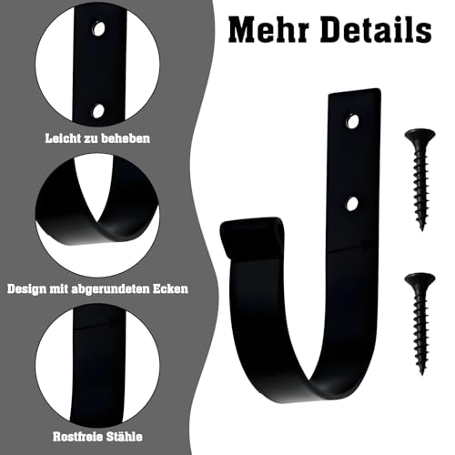 VEGCOO 15 Stück Garderobenhaken Wand, 30 Stück Befestigungsmittel, Haken Zum Schrauben, Metallhaken Zum Schrauben, Garderobenhaken Für Zahnputzbecher, Bäder, Toilette