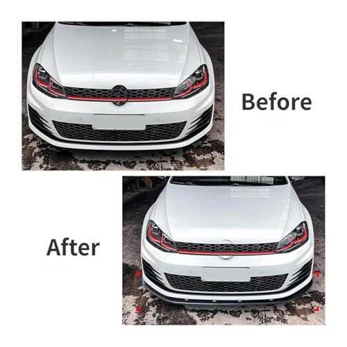 Spoiler avant Golf 7 MK7 diffuseur bas pour masquer et protéger tuning