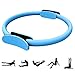 HebyTinco Círculos Profesionales de Yoga, Anillo de Pilates con asaentrenamiento para Resistencia y Flexibilidad, Anillo de Doble asa de Pilates, aro Yoga para Mujer(Azul)