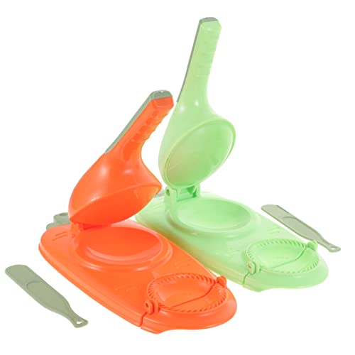 COLLBATH 2Pcs Dumpling Maker Press Kitchen Gadget for Easy Dumpling Wrappers Manual Dough Maker for Home Cooking Shells