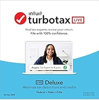 TurboTax LIVE Deluxe 2020 (Browser-Based version includes Federal, State, both e-files, and unlimited tax advice from...