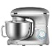 Produktbild Homlee Küchenmaschine 1500W Geringeres Rauschen Knetmaschine 5.5 Liter-Rührschüssel, 6-stufige Geschwindigkeit Teigmaschine (Silber)