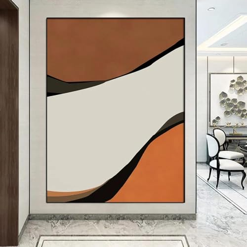 Affiche marbre marron XINBAO texture vintage impression haute definition 60x80