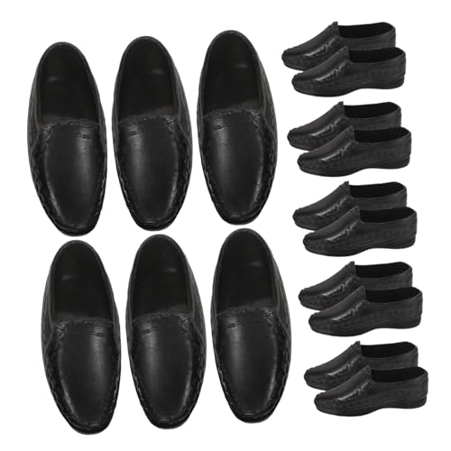 CIYODO 10 Pares Zapatos de Muñecas Vintage de Decoración para Muñecas Accesorios de Miniatura Zapatos de Vestir Diseño Duradero y Elegante