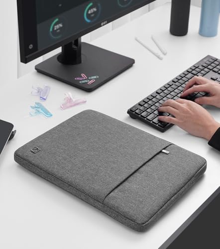 Funda impermeable de 16 pulgadas con protección acolchada para portátil ThinkPad E16 gris 6