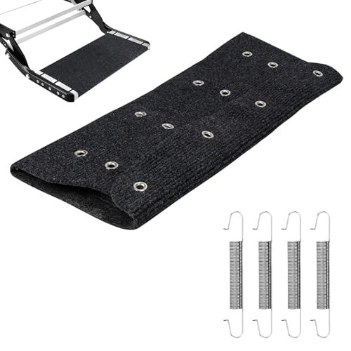 LALAGO 1 alfombrilla antideslizante para peldaños de autocaravana, gadgets y accesorios (negro)