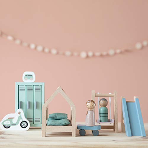 Little Dutch 4478 Holz Puppenhaus Zusatz Spielset 12-teilig - Kinderzimmer – Bild 3