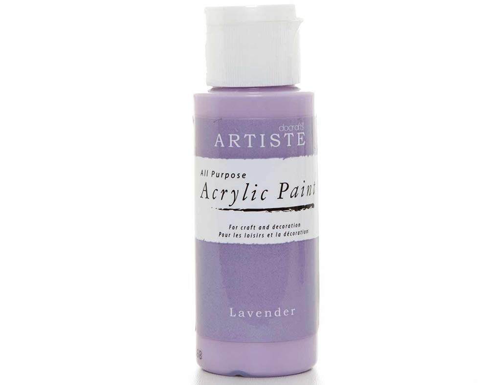 Crafty Capers Lavender Purple Docrafts Artiste All Purpose Acrylic Craft Paint - 59Ml