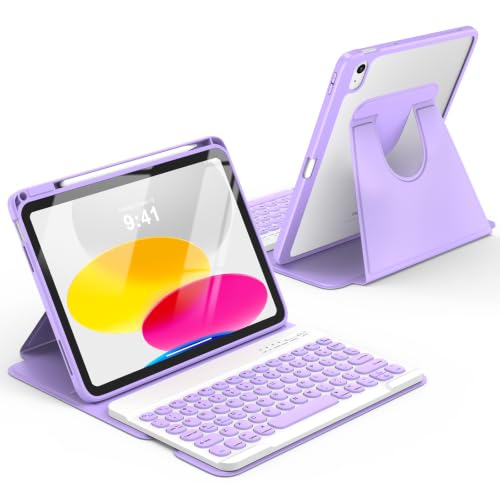 Image of besky Keyboard Case for iPad A16 11th /10th Gen 11 /10.9 Inch, 360 Rotatable