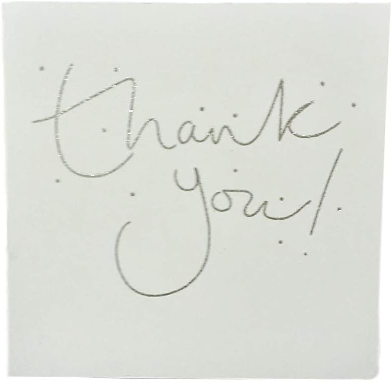 Pack of 8 Glitter Finished Thank You Cards Amazon.co.uk Stationery