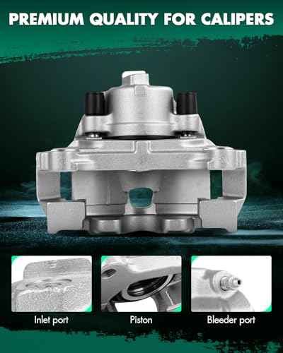 Image of SCITOO Front Left Brake Caliper With Bracket 19B6156 Compatible For Audi For Q3 /Q3 Quattro 2015-2018,For Volkswagen For Passat 2012-2020,For Tiguan 2009-2017,For Tiguan Limited 2017-2018