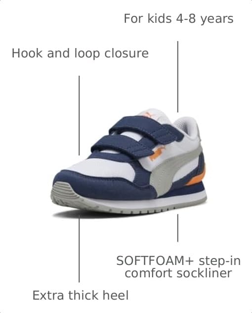 Image of Puma Unisex-Child St Runner Hook and Loop