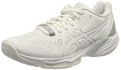 ASICS Women's Sky Elite FF 2 Volleyball Shoes, 13, White/White
