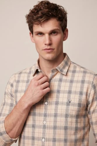 Image of Allen Solly Men Cotton Blend Regular Fit Shirt