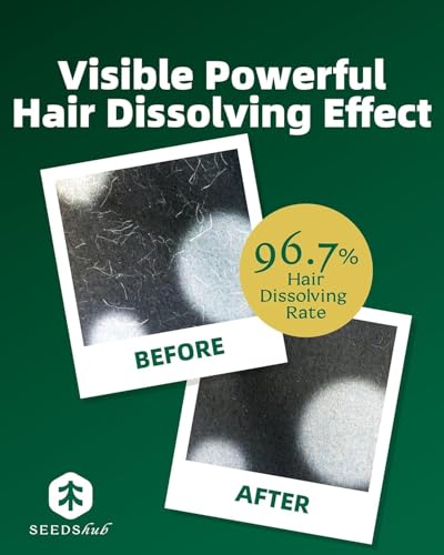 Image of Pet Hair Dissolver for Washing Machine - Dog & Cat Hair Remover, 96.7% Hair Dissolution, Stain /Hair Remover for Laundry, Up to 6 Months of Use, HE /Top /Front-Load Compatible, Septic Safe