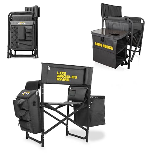 Image of Picnic TIME NFL Unisex-Adult NFL Fusion Camping Chair with Side Table and Soft Cooler, Beach Chair for Adults, Lawn Chair