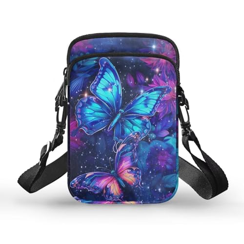 Small Crossbody Bags for Women Men Mini Messenger Bag with Pocket Adjustable Shoulder Strap