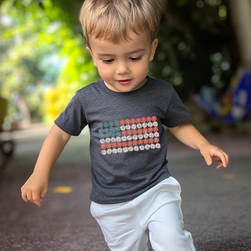 Image of Boys Girls Fourth of July Shirt Toddler Patriotic 4th of July Clothes for Kids 1-7 Years