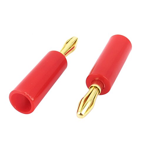 Conector Banana Audio Video Rojo Pack 2 Piezas miniatura 1