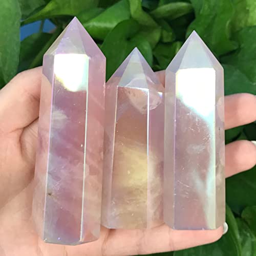 Cuarzo rosa natural contra el estres varita de cristal para el hogar 4