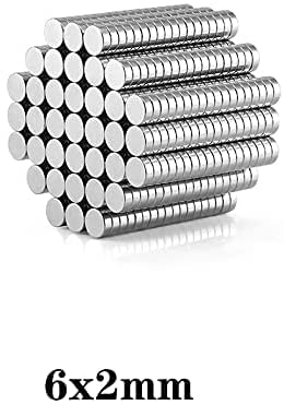 Miniatura 4 de 100pcs 0.236x0.079 in Mini pequeños imanes circulares 0.236 inx0.079 in disco imán de nevera 0.236x0.079 in imanes permanentes 6 * 2