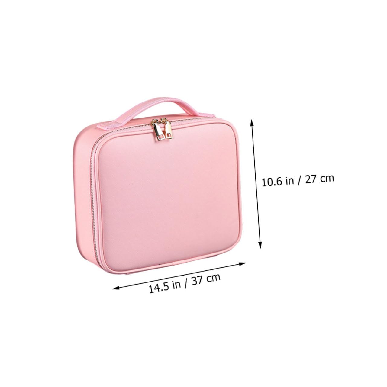 Didiseaon Pochette Porta Trucchi in Pelle Pu con Divisori Regolabili e Chiusura a Zip, Organizer Cosmetici Facile da Usare per Casa e Viaggio