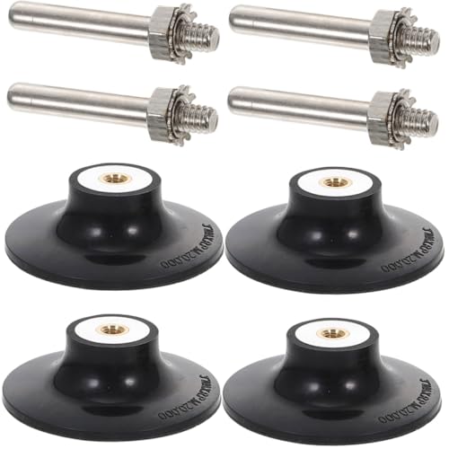 NIYANGLE 4 Stück Teiliges Schleifteller Bohrmaschine und Winkelschleifer Kompakter Disc Pad Halter mit Schnellwechselfunktion Geeignet für Polieren und Schleifen mit Elektrischen und