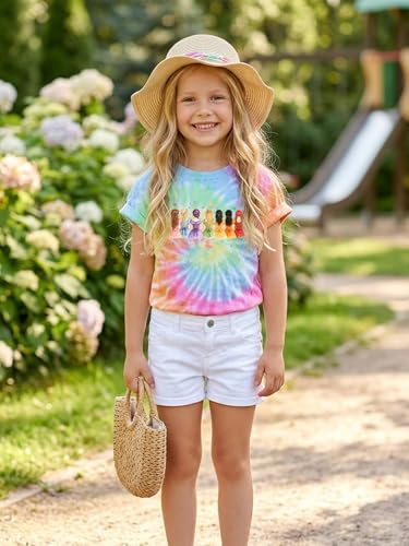 Image of Magical Girl Shirt Cute Snacks Graphic Tee Toddler Kids Girls Holiday Short Sleeve Outfits Tops 3-10 Years